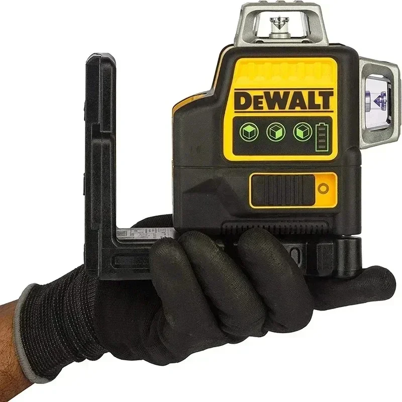 Dewalt DW089L по бокам, вертикальная литиевая батарея на 360 градусов, 12 линий, горизонтальный зеленый уровень, лазерный строительный инструмент, лазерный уровень