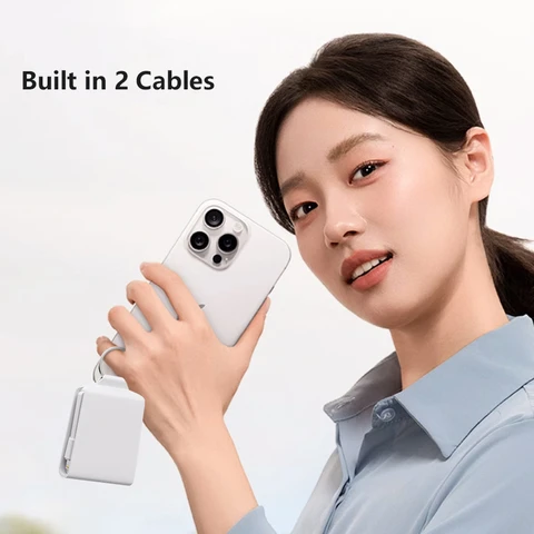 Мини-брелок Power Bank 2000 мАч Портативное зарядное устройство для iPhone 17 16 Samsung Xiaomi Huawei Powerbank Station Внешний аккумулятор
