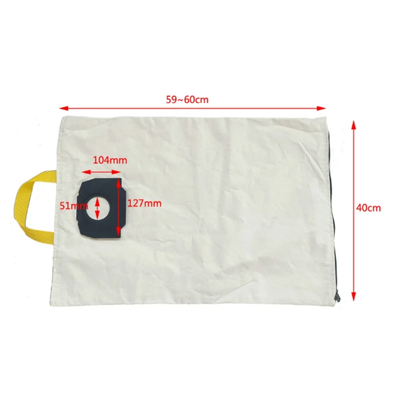 EAS-3 pezzi parti sacchetto per la polvere in tessuto sacchetto filtro lavabile per parti per aspirapolvere Karcher WD4 WD5 WD6 bianco