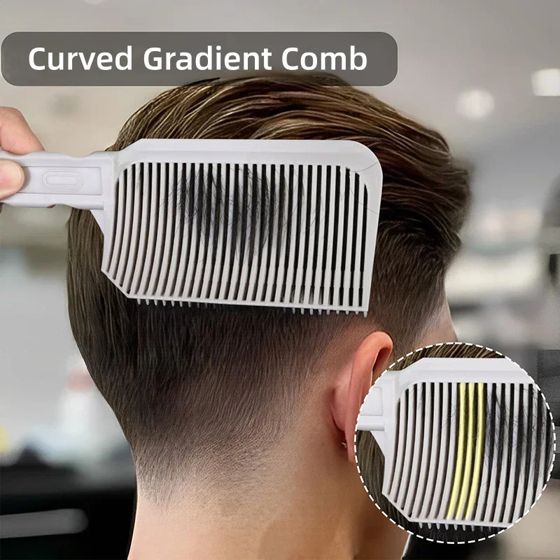 

Professional Man Hair Cutting Positioning Comb Barber Styling Hair Combs Grey Color Hair Cutting Comb Hair Cut Tool