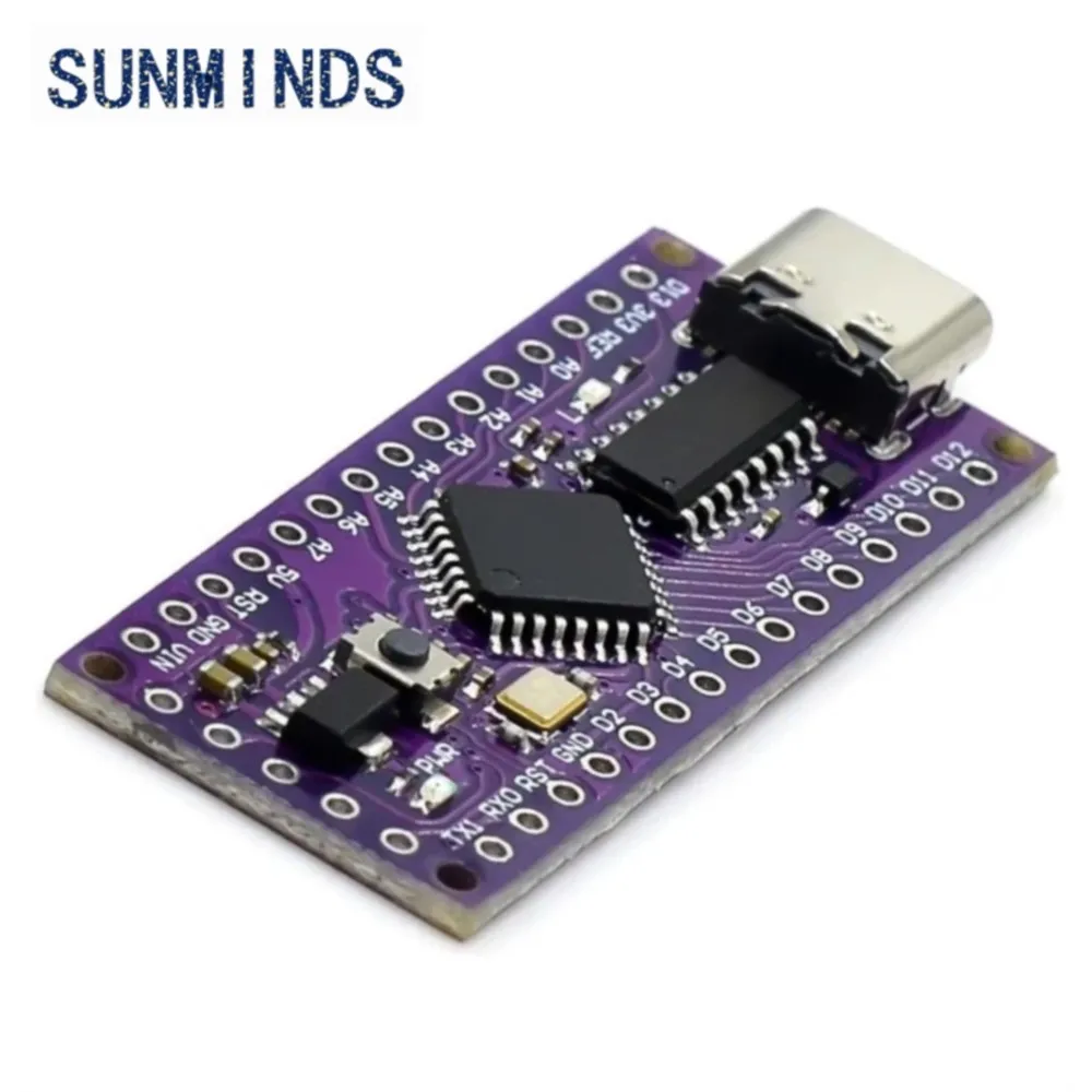 1pcs LGT8F328P-LQFP32 MiniEVB TYPE-C Replace For Nano V3.0 With Crystal Oscillator For Arduino LGT8F328P