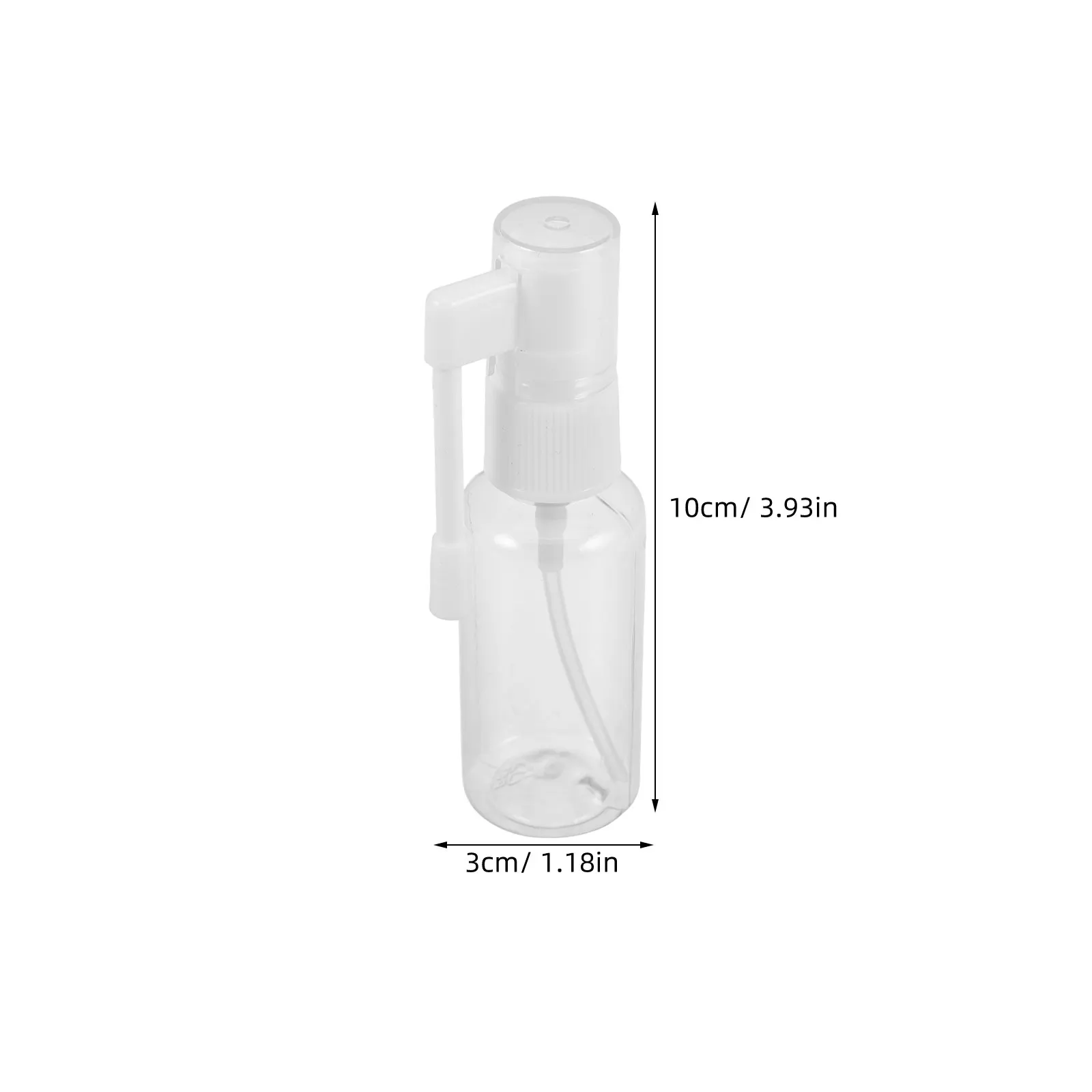 30Pcs Transparent Fine Mist Spray Bottle with 360 Rotation for Nasal Wash Saline Spray Mini Perfume Refillable Travel Size Clear