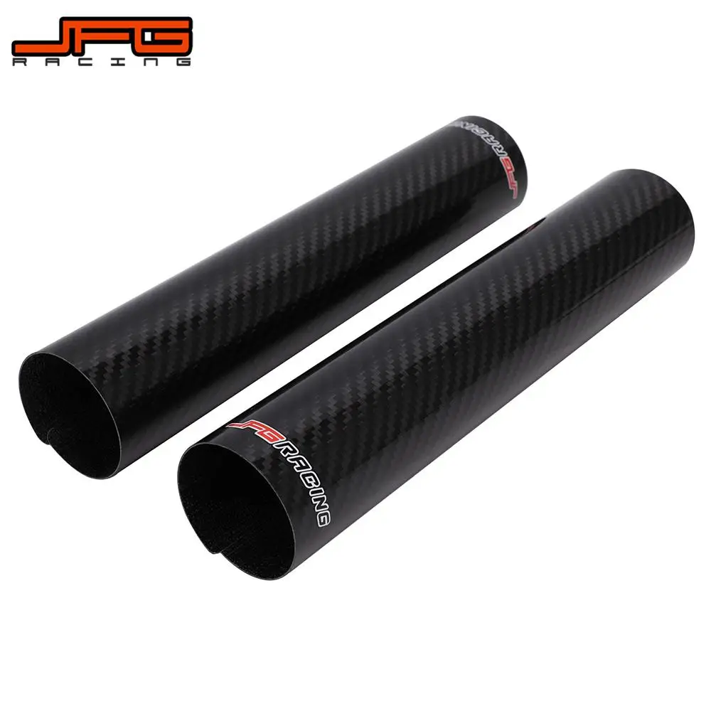 Motorcycle 140-260MM Carbon Fiber Adjustable Front Fork Shock Guard Protector For YAMAHA KTM HONDA On/Off Road Pit Dirt Bike