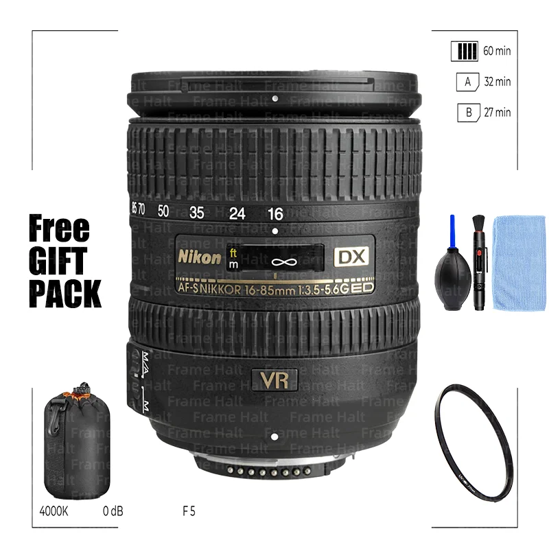 Nikon AF-S DX NIKKOR 16-85mm f3.5-5.6G ED VR Lens