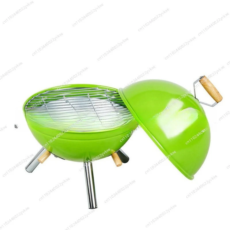 

BBQ spherical grill Small football Household charcoal 14 inch football Outdoor burning