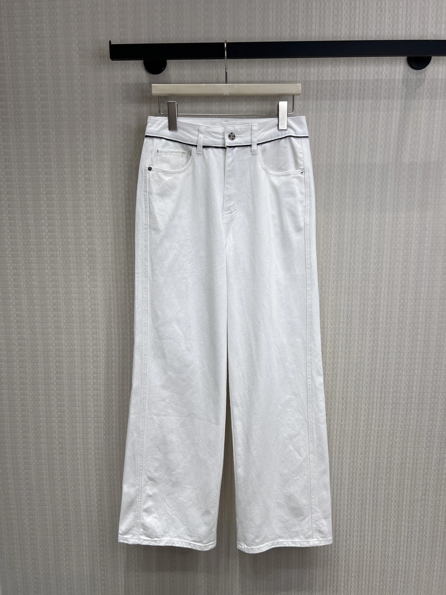 

Женские прямые брюки для похудения в стиле ретро, модные повседневные широкие хлопковые брюки с высокой талией, на пуговицах, с вышивкой пчелы