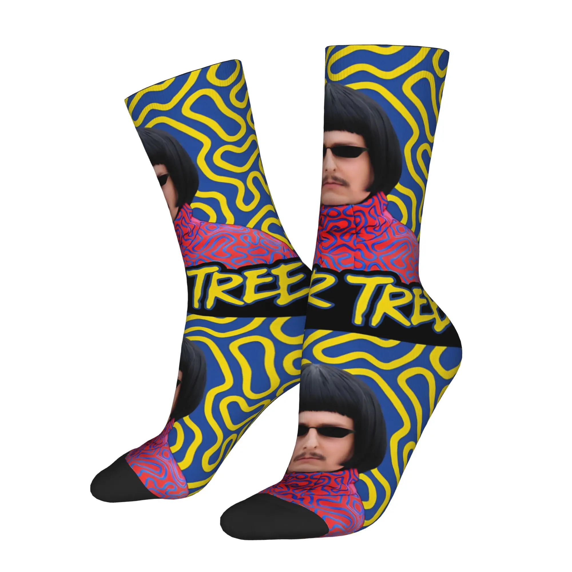 Autumn Winter Cool Men's Women's Oliver Tree American Rapper Socks  Non-slip Crew Socks