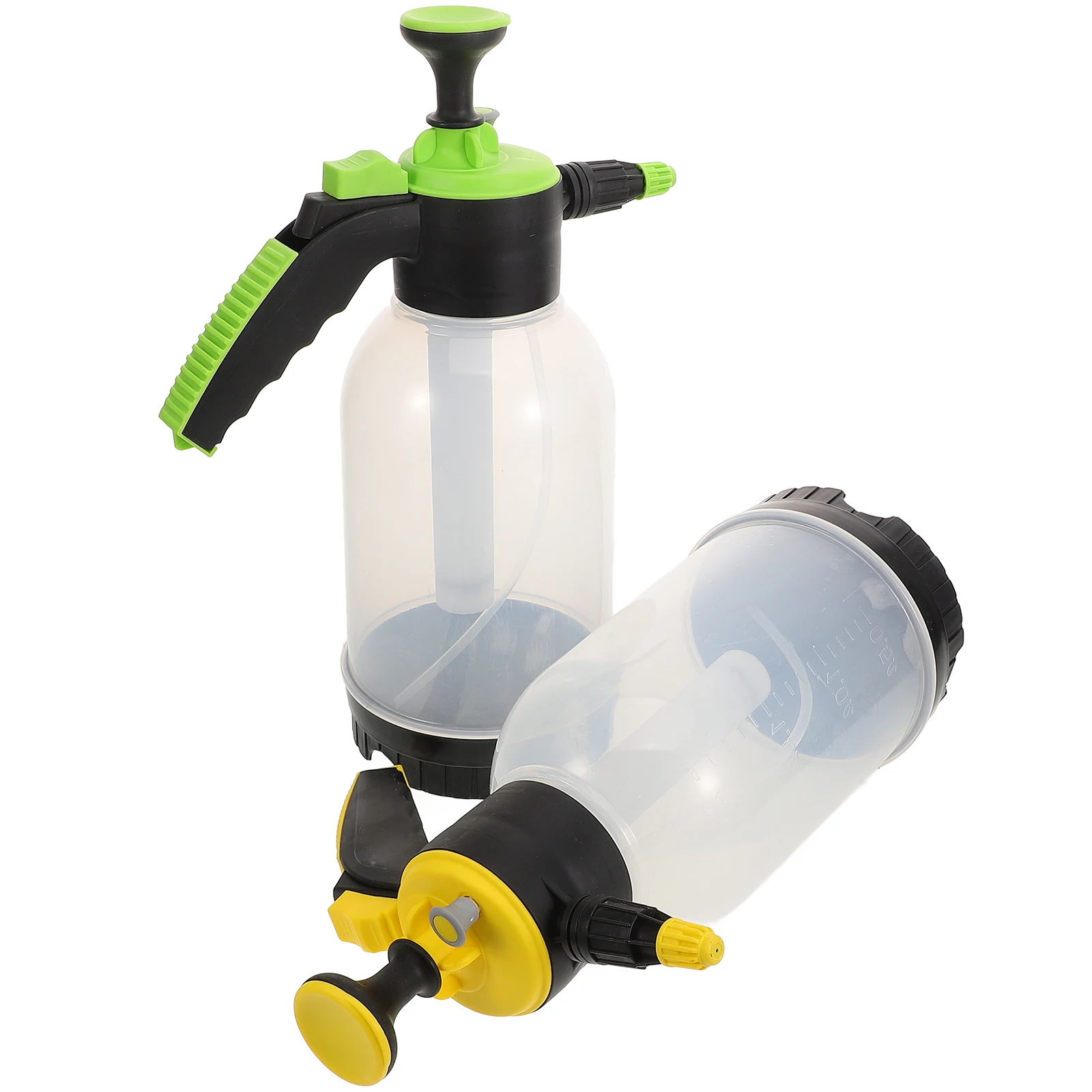 

2pcs Welding Can 2L Automatic Locking Manual Pressure Garden Watering Misting Plant Sprayer Mister Bottle Plant Sprayer