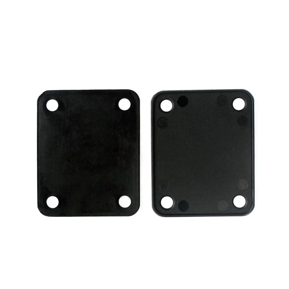 10Pcs Standard Neck Plate Gasket Plastic 4 Hole Rectangular Fit Most Bolt on Guitars Bass Guitar