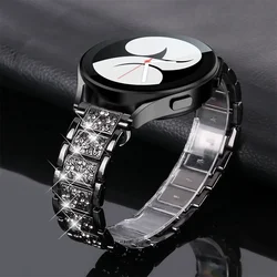 Diamond strap for Samsung Galaxy Watch 7/FE/6/4/Classic/5/pro/Active 40mm 44mm Metal 20mm 22mm link Bracelet huawei gt 4-3 band