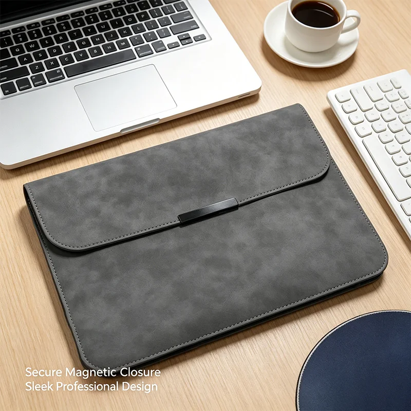 Business Portable Laptop Wallet, Slim Protective Sleeve for MacBook, Lenovo, Huawei Notebook, 13/14/15 Inch