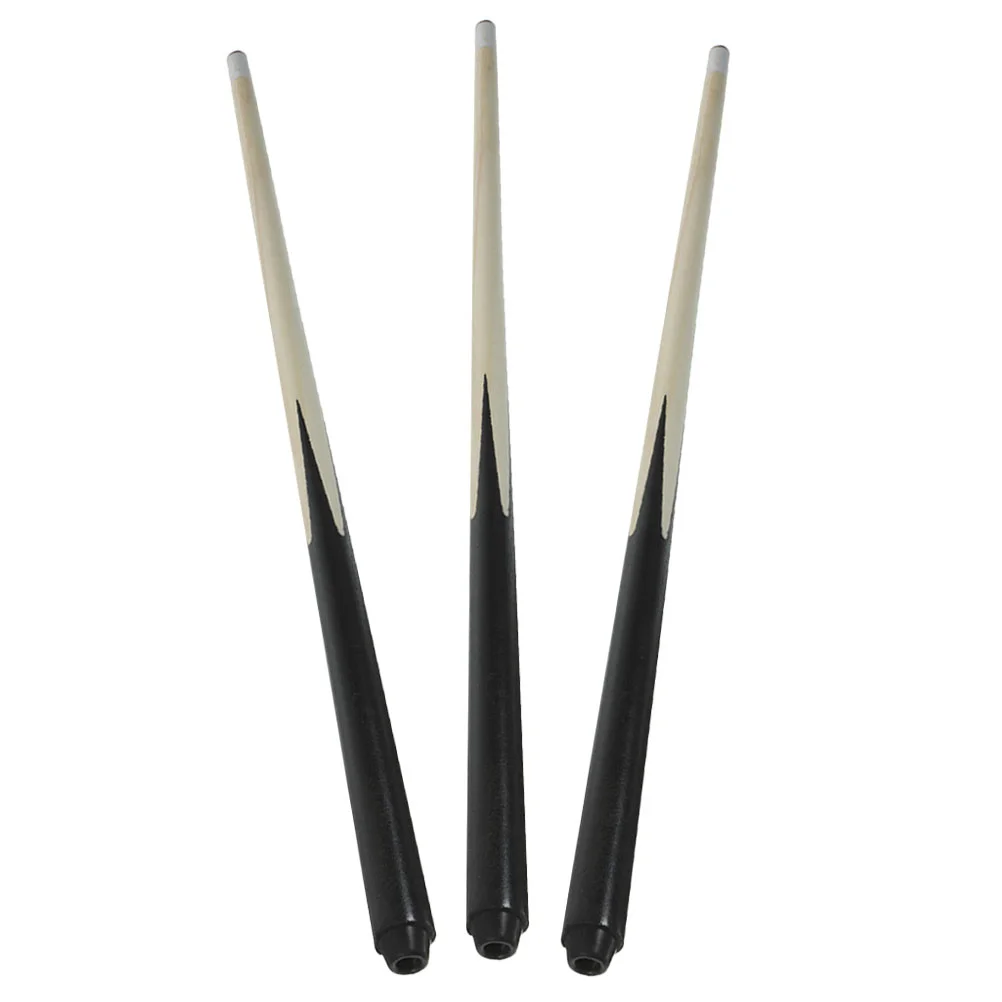 

3 Pcs Mini Pool Cue Billiard Sticks Rod Aldult Portable Short Wooden Entertainment Tool