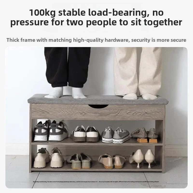 Shoe changing stool at the door, household shoe wearing stool entering the door, stool can sit, shoe cabinet