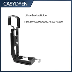 Quick Release Vlog L Plate Bracket Holder Hand Grip For Sony A6000 A6300 A6400 A6500 Digital Cameras Tripod Head