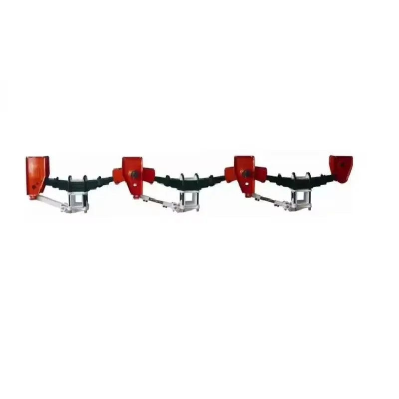 Heavy Duty 3 Axle Steel Trailer Chassis Assembly with American Mechanical Suspension Welded Structure Max Payload 16 Tons for