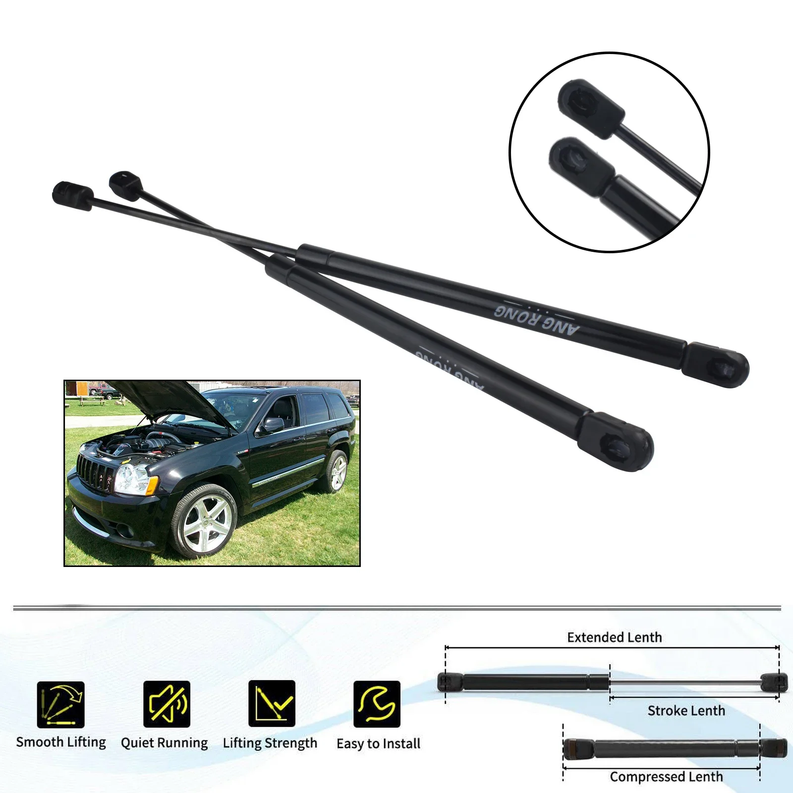 2X Front Bonnet Hoo… - image