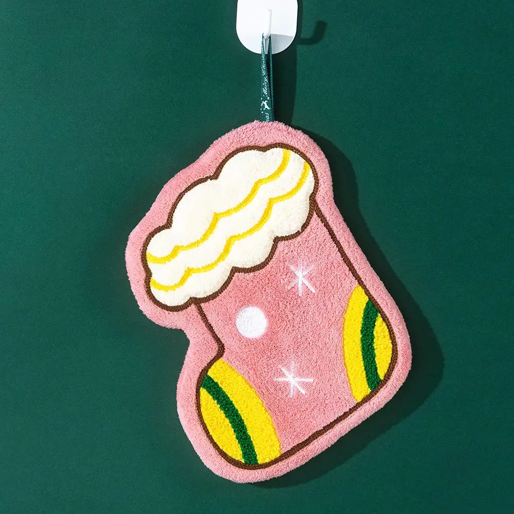 ثلج شجرة عيد الميلاد عيد الميلاد منديل منشفة اليد المنزلية المطبخ الحمام لينة التجفيف السريع المناشف عالية الامتصاص