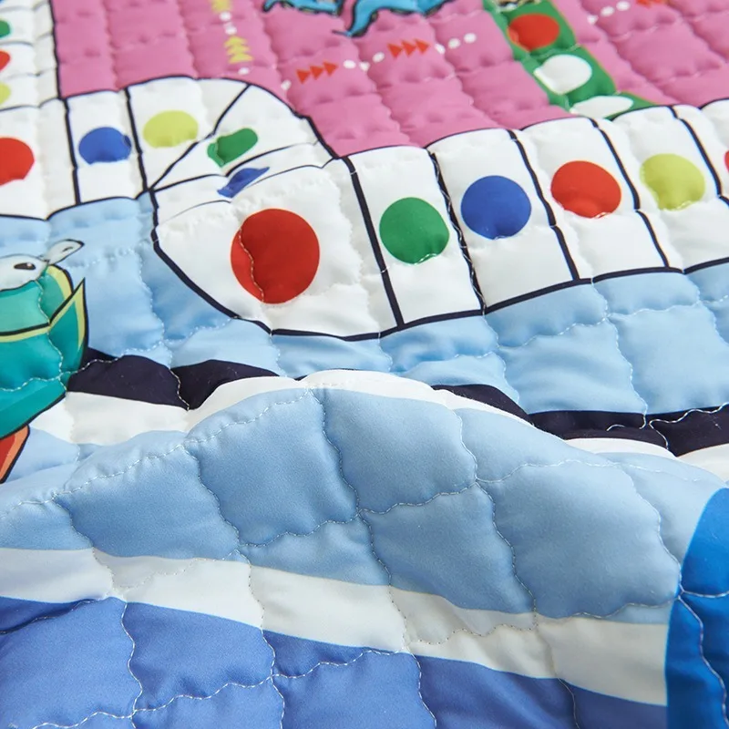 Wind Cartoon Storage Floor Mat Cotton Car Storage Toy Game Floor Mat Round Outing Mat