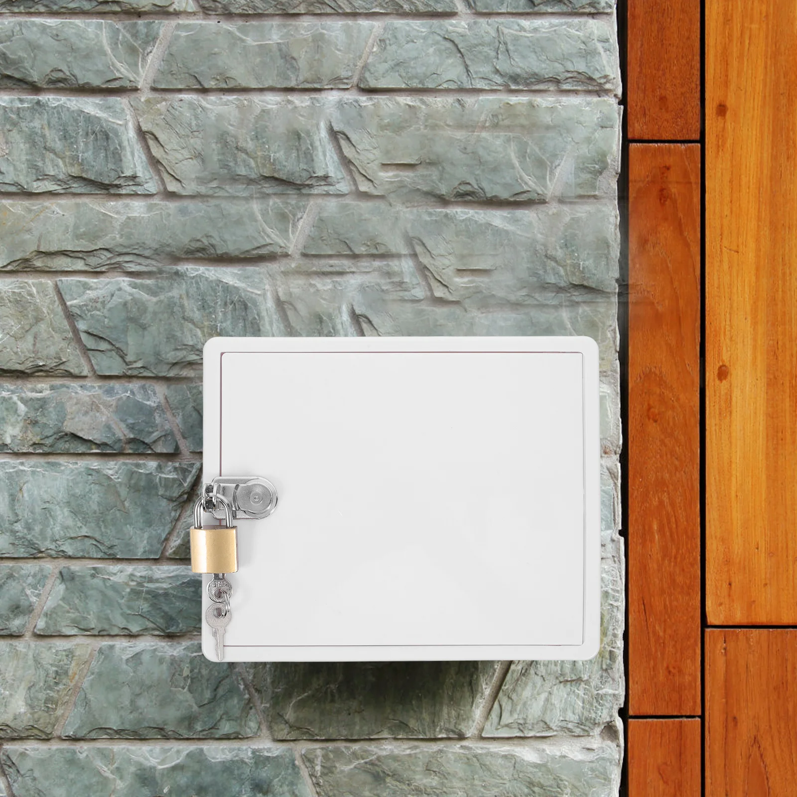 

1Set Milk Delivery Box Lockable Insulated Outdoor Milk Storage Container Home Porch Package Delivery Box Secure Key Lock