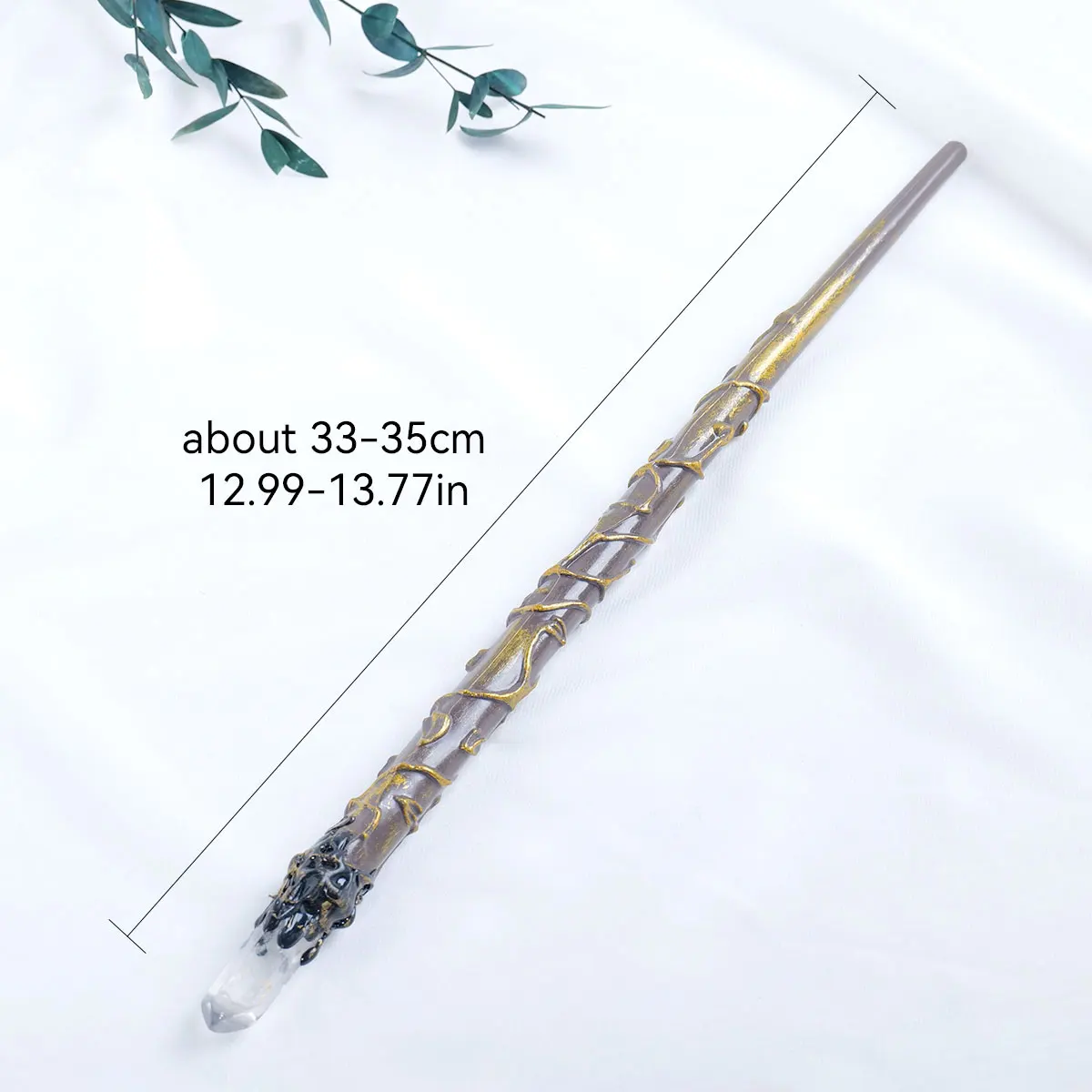 1PC Natural Crystal White Single Crystal Scepter Magic Wand Witchcraft Props DIY Hairpin Healing Home Decor Children Gift