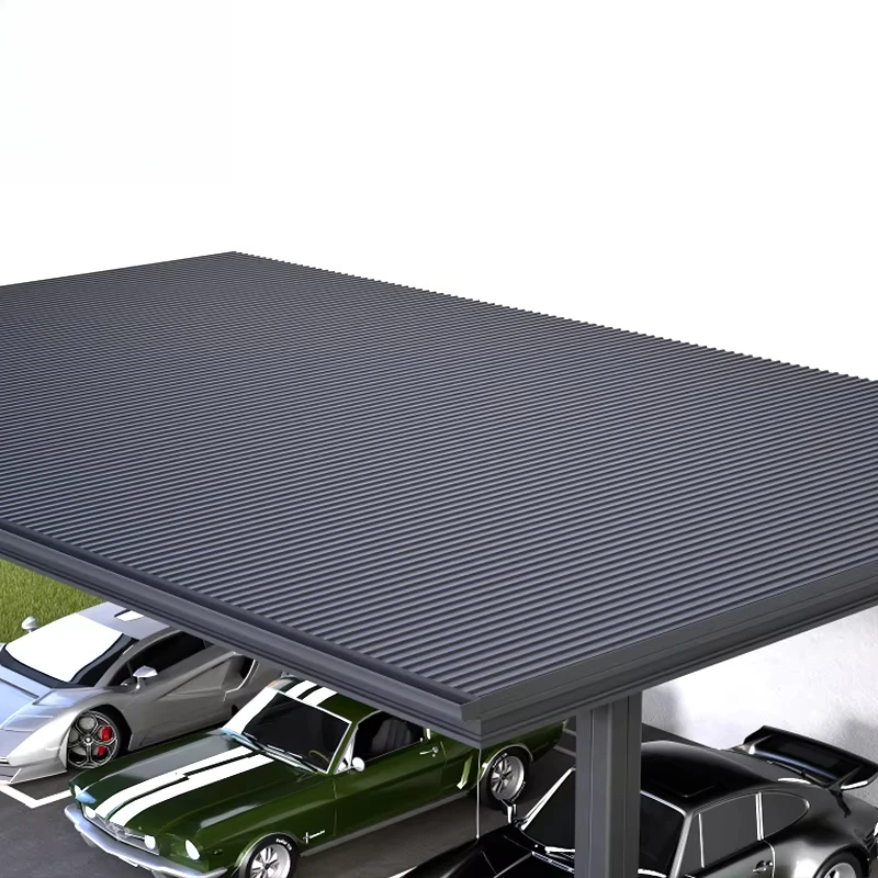 

Luxury aluminum frame carport windproof and waterproof polycarbonate canopy metal panels for outdoor parking patio