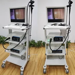 Medical aohua endoscope imaging system video gastroscope / colonoscope with trolley and