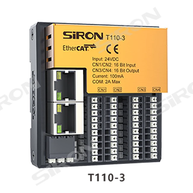 SiRON T110 Series Digital/Analog Inputs and Outputs 32 Channels Modbus Ethernet/IP Ethercat Bus I/O Modules