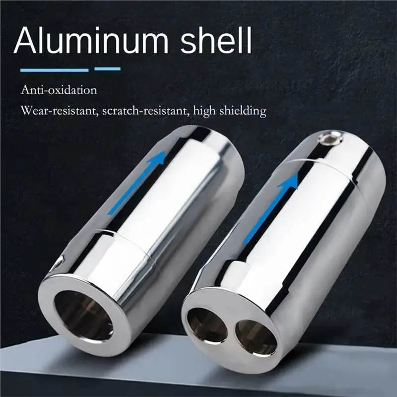 [B24B!】 Audio Split Ring 4Pcs 11Mm 7Mm Aluminum Alloy One Point Two For Speaker Cable Splitter Wire Management Clamp For Speaker
