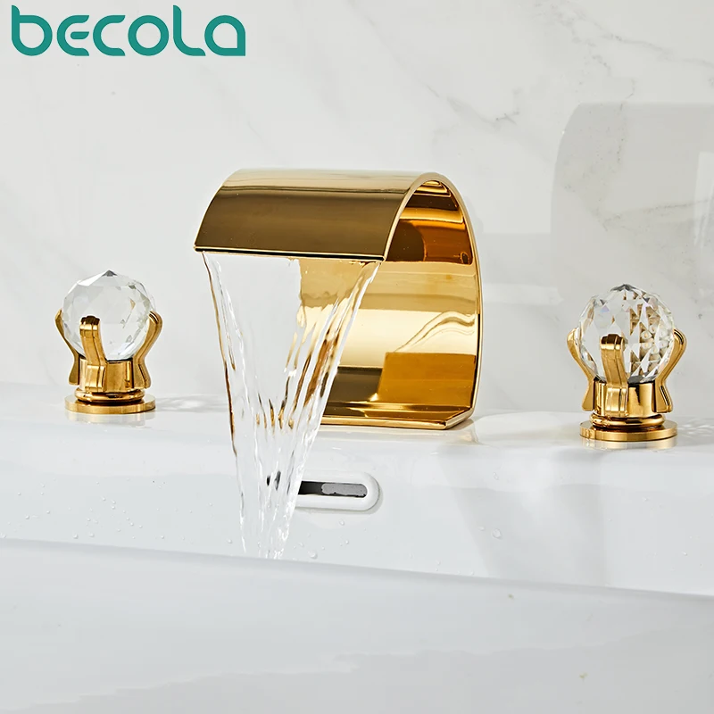 

Becola Washbasin Faucet Bathroom Sink Faucet Water Dispenser Basin Faucets Modern Showers For Bathroom Golden Faucet Tapware Tap