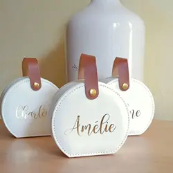 Personalized Jewelry Travel Case with Name Custom Jewelry Organizer Necklace Earring Box Bridesmaid Gifts Proposal Birthday Gift
