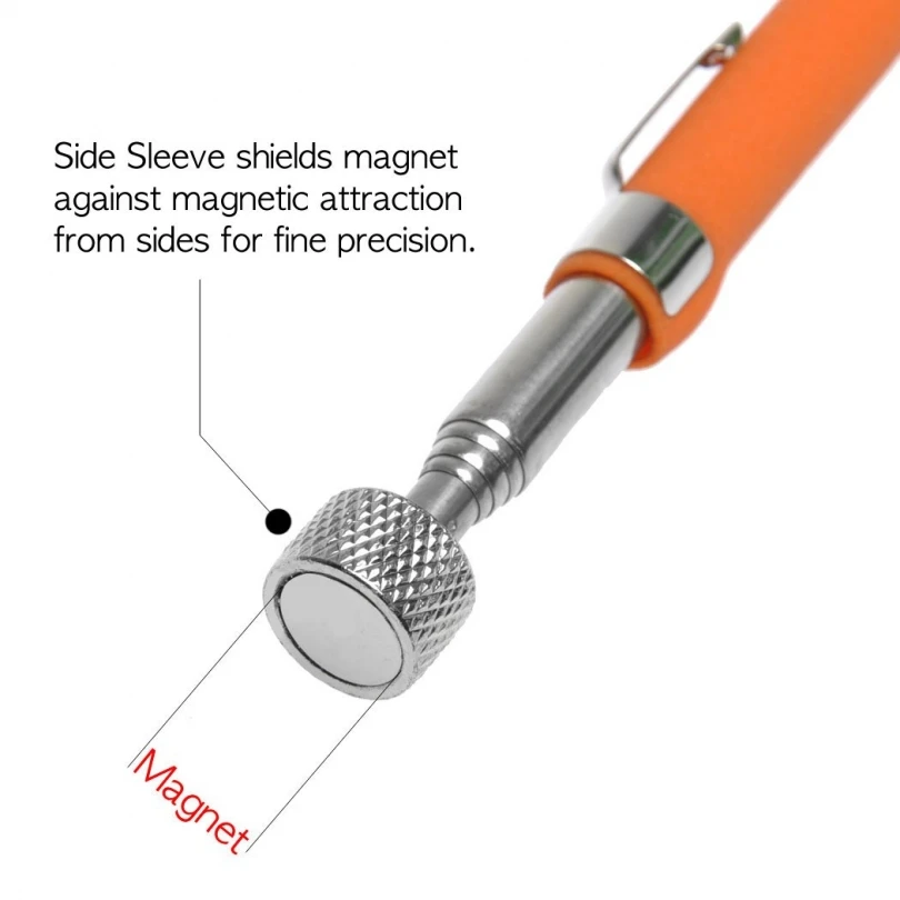 المحمولة تلسكوبي المغناطيسي القلم لاقط أداة شفط الحديد قضيب عصا 10LB قابل للسحب للتمديد النازع التقاط القلم المغناطيسي