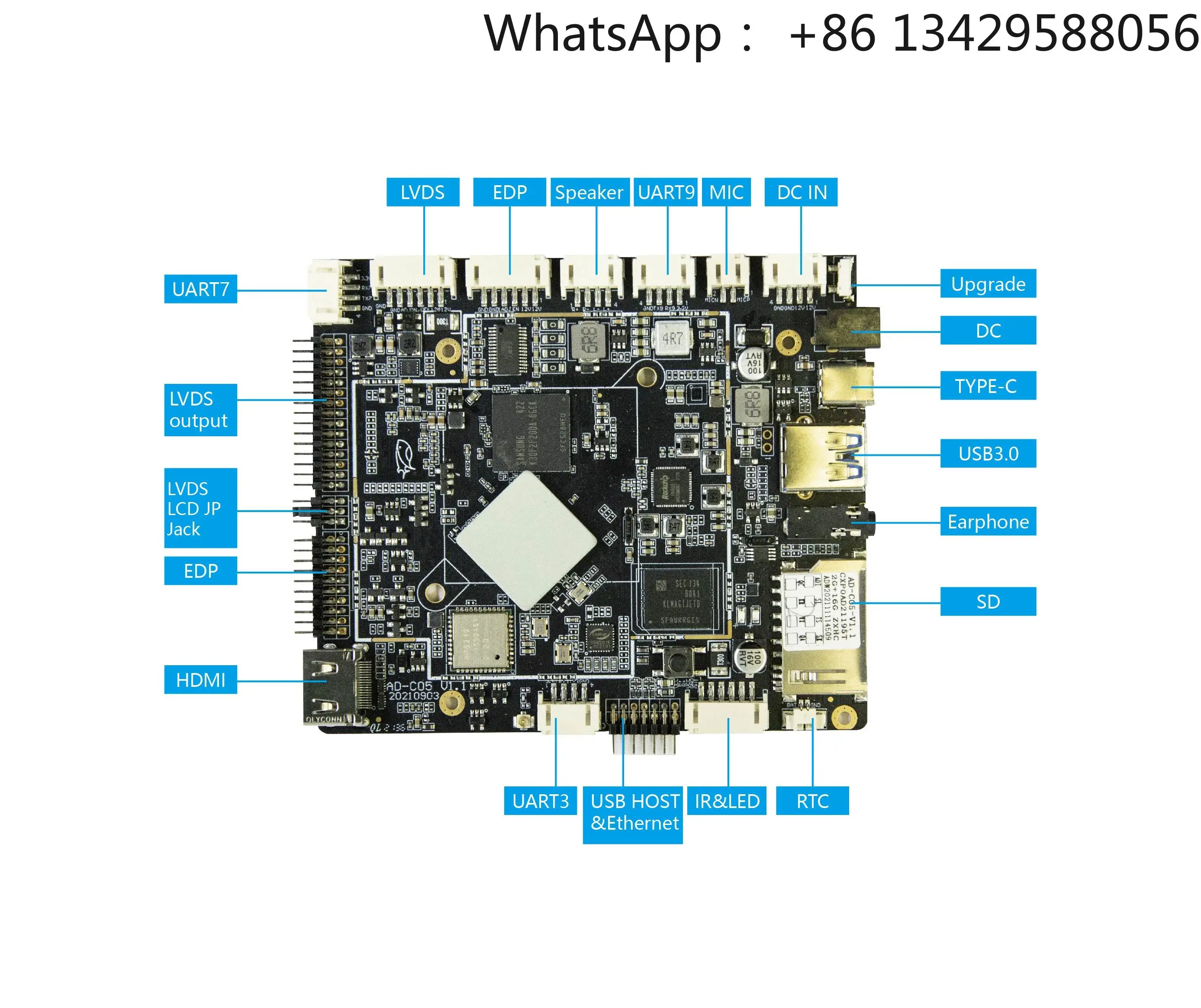 Rockchip RK3566 Android Motherboard for Hospital Calling Sisplay Solution