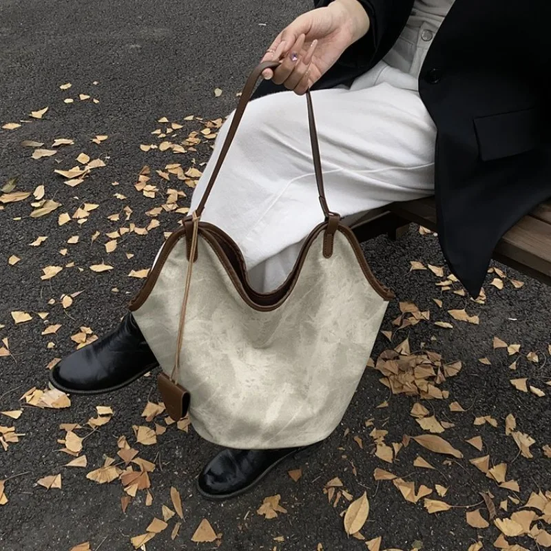 High-End Fashion Simple Diaper Bags For Women Stylish Casual Tote Bag Large Capacity Designer Crossbody Bag Elegant Leather