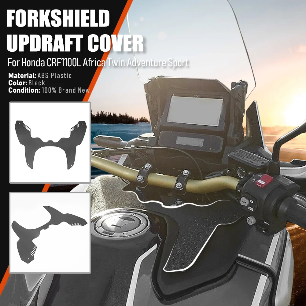 

Motorcycle Forkshield Updraft Cover For Honda CRF1100L Adventure Sports 2020-2023 Fuel Tank Front Forkshield Updraft Deflector