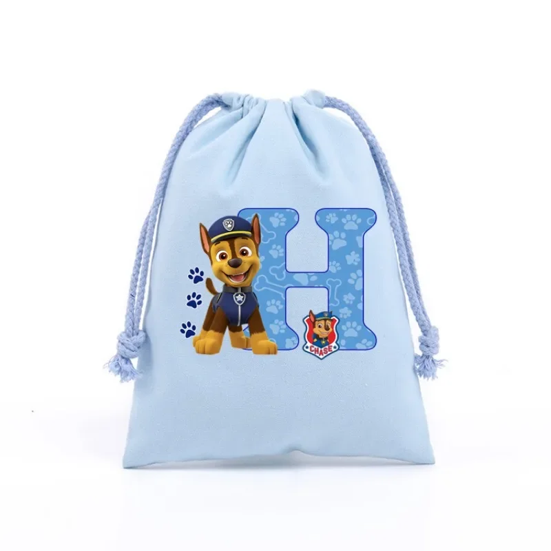 Paws Patrols Boy Drawstring Gift Bag Cosmetic Bag Cartoon Portable Storage Organize Bag Fabric Draw Pocket ToiletryBag Gift