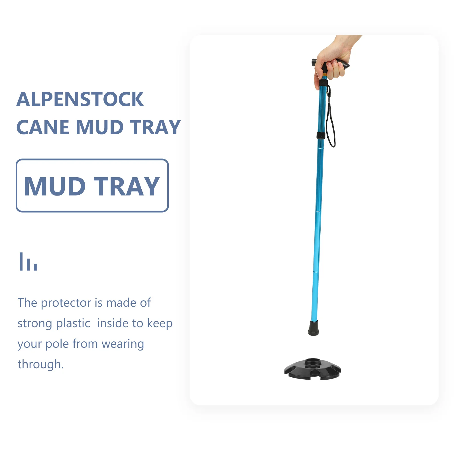 

Alpenstock Mud Tray Anti-skid Base of Trekking Pole Poles Accessories Cane Tips Plastic Climbing Walking Stick Pad