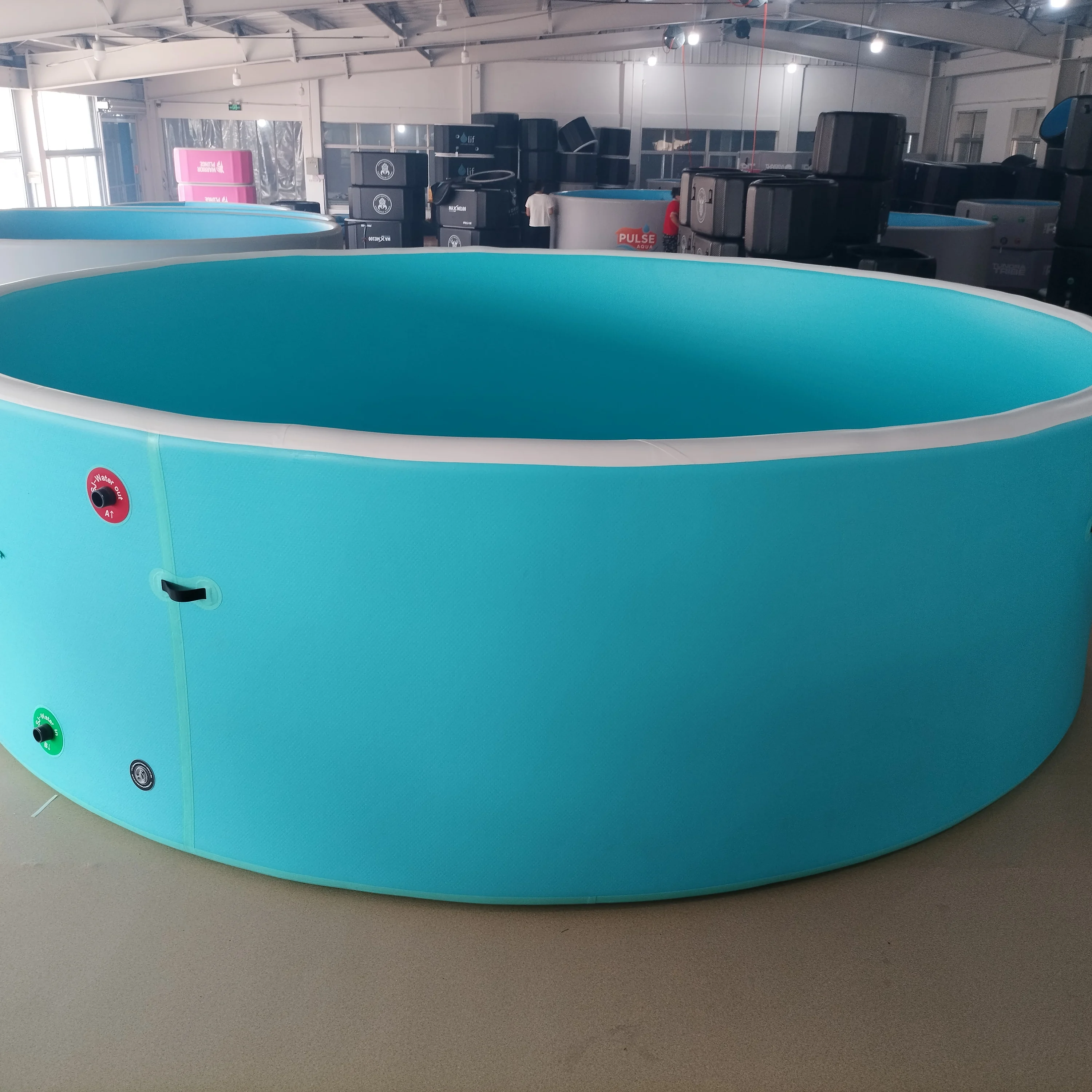 2025 New Design PVC Drop Stitch Inflatable Pool Portable Outdoor Foldable Inflatable Swimming Pool for Children and Adults