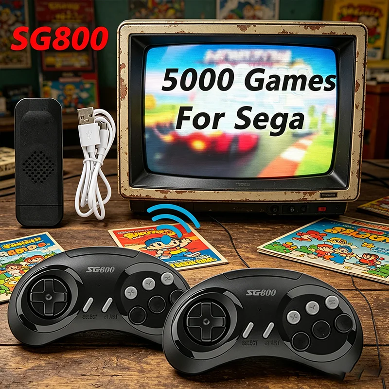 Retro Gaming Game Stick - SG800 Retro Game Stick 2.4G Wireless-Spielkonsole