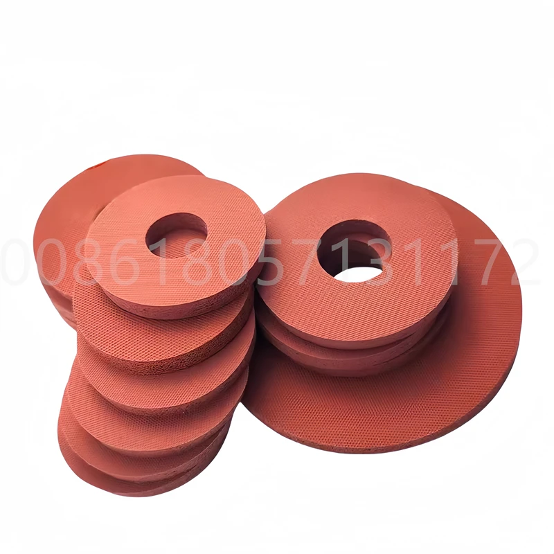 Custom Silicone Foam Gaskets Washers Rubber Fastener Sealing Spacer Cushion Pad Heat Resist ID 2mm to ID 17mm 10 pieces Red