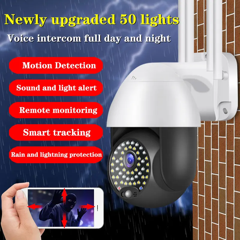 YCC365 Plus IP Camera 2MP PTZ Surveillance Camera WIFI Outdoor Color Night Vision Wireless Security Protection CCTV Camera