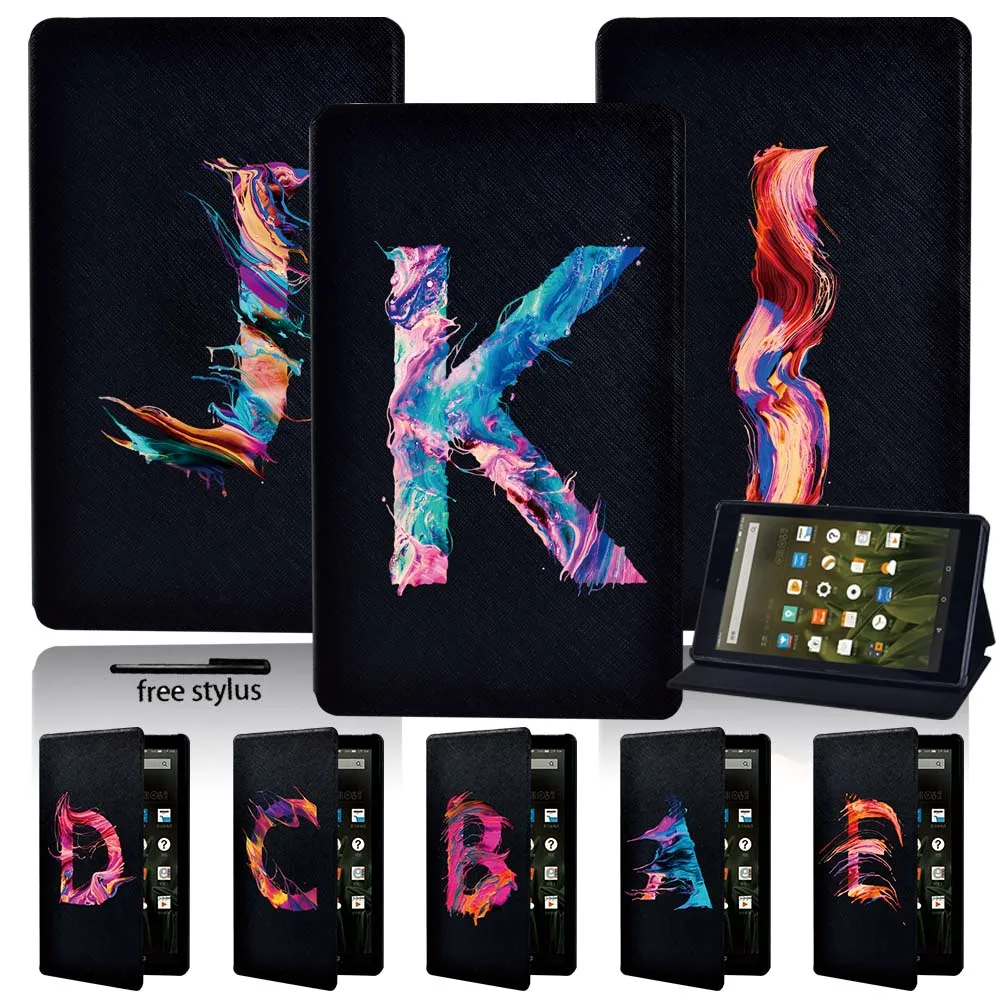 

Многоцветный чехол для планшета Fire 7 (5/7/9)/ Fire HD 8/Fire HD 10, защитный кожаный чехол для планшета