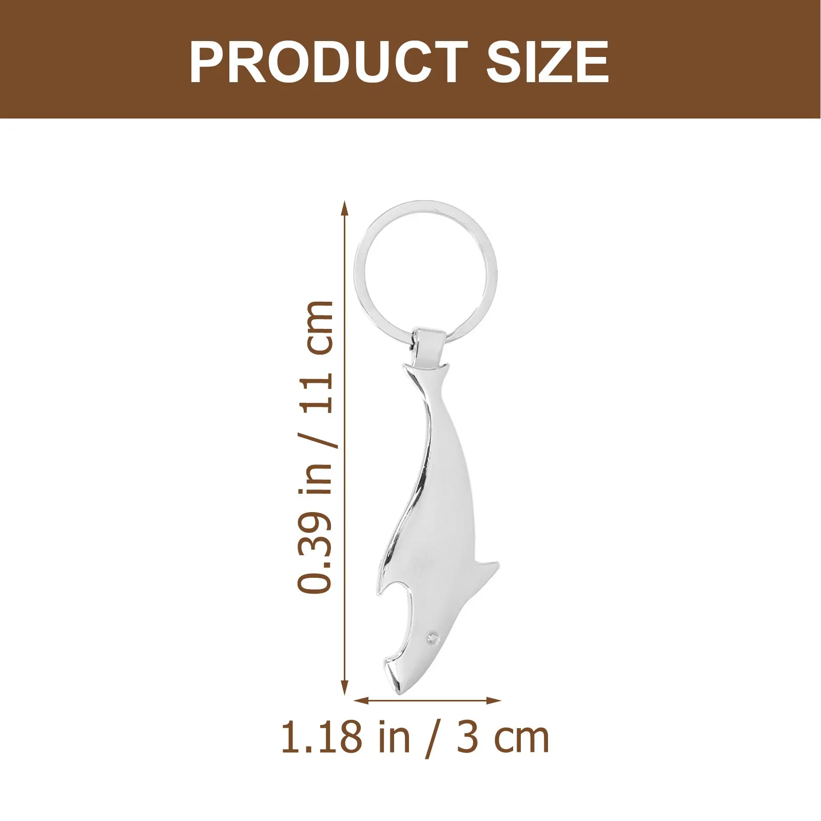 3Pcs Exquisite Shark-Shaped Bottle Opener Keychain Made of Premium Metal Portable Keychain Pendant for Keys Bags Backpacks