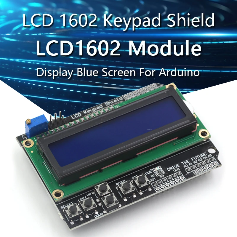 

LCD Keypad Shield LCD1602 LCD 1602 Module Display Blue Screen For Arduino