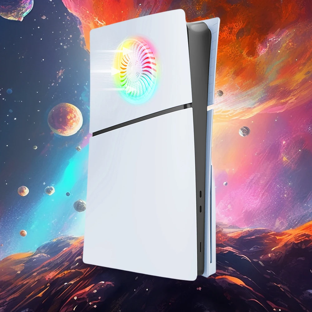 Cangkang Pengganti dengan Ventilasi Pendingin Penutup Cangkang Pelindung Anti Gores Cangkang Pengganti ABS Premium untuk PS5 Slim