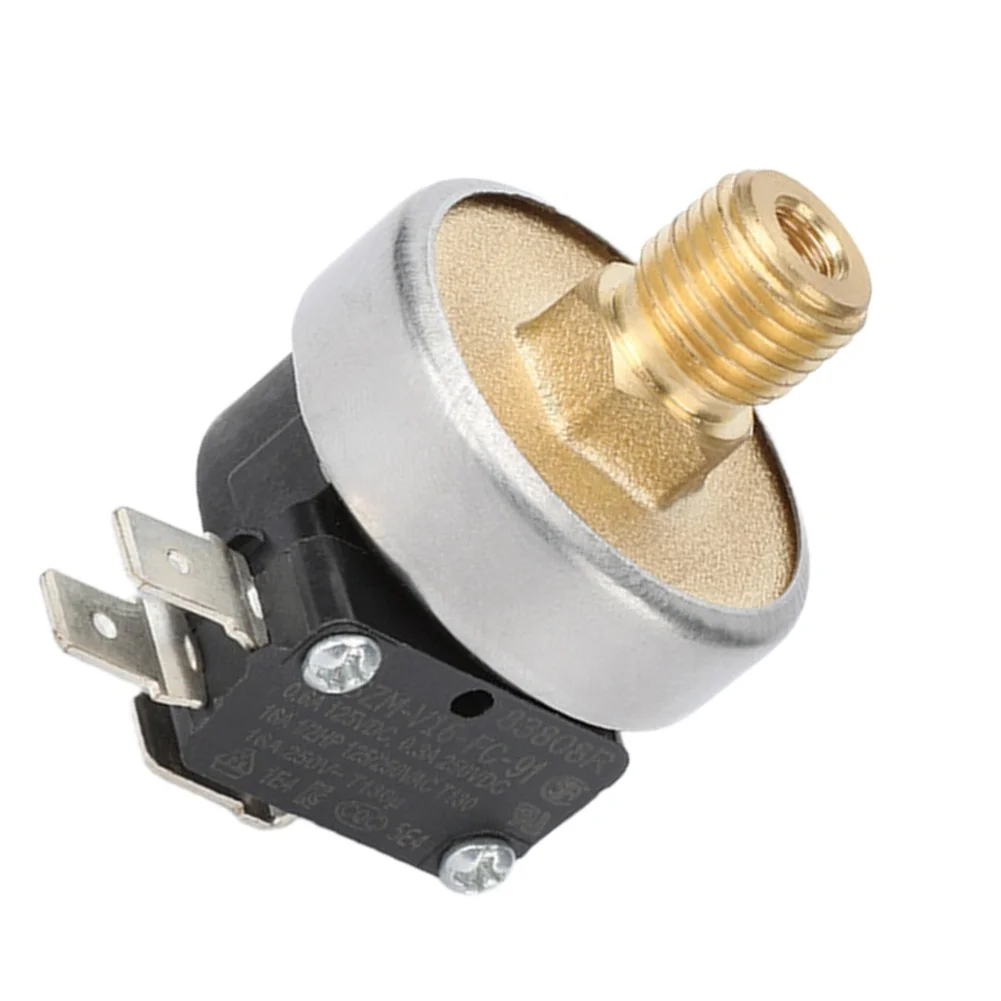 Adjustable G1/8 Vacuum Switch for Negative Pressure Applications in Pneumatic Systems 10-70 kPa Range Silver Finish