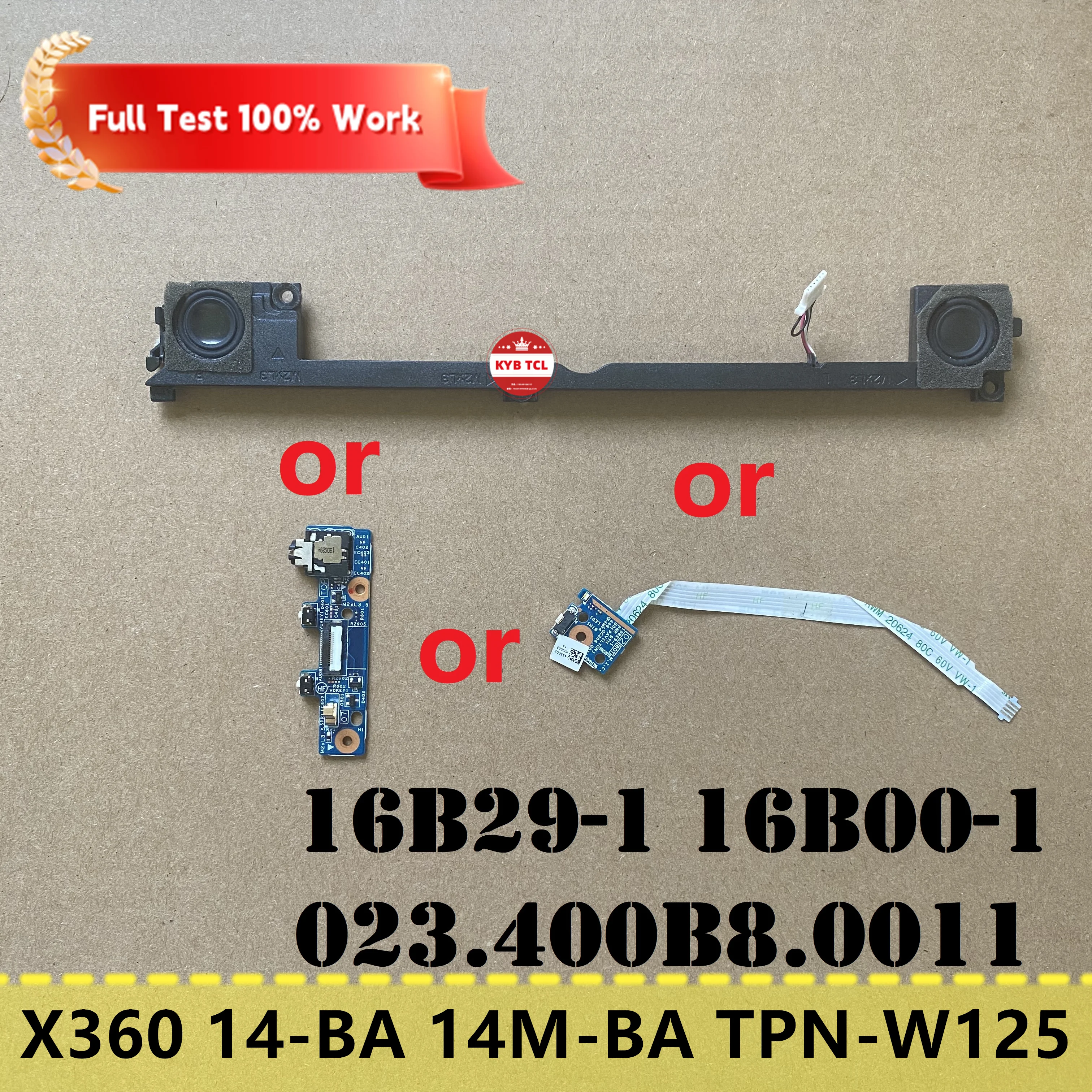 

Laptop Speaker or Power Button Board or Cable or Audio Port Board For HP Pavilion X360 14-BA TPN-W125 14M-BA 023.400b8.0011