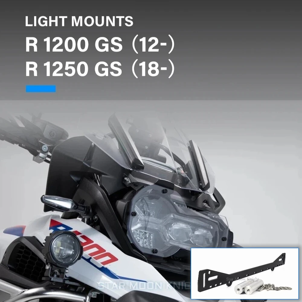 Motorrad-Zusatzscheinwerfer-Halterung LED-Fahrlicht-Montagehalterung für BMW R1200GS 2012- R1250GS 2018- R 1200 GS