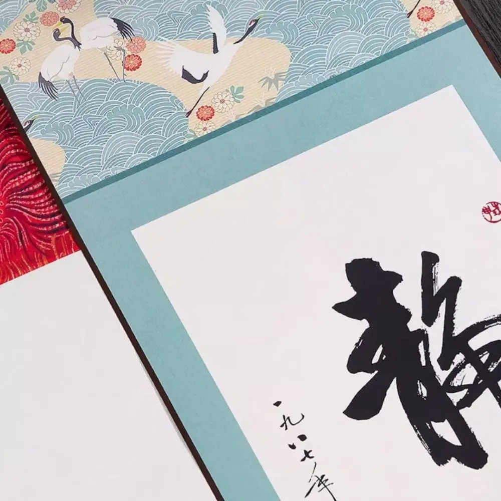 Painting Drawing Paper Vintage Rice Paper Scroll Chinese Style Hand-rolled Blank Hanging Blank Scroll S/M/L Handcrafts