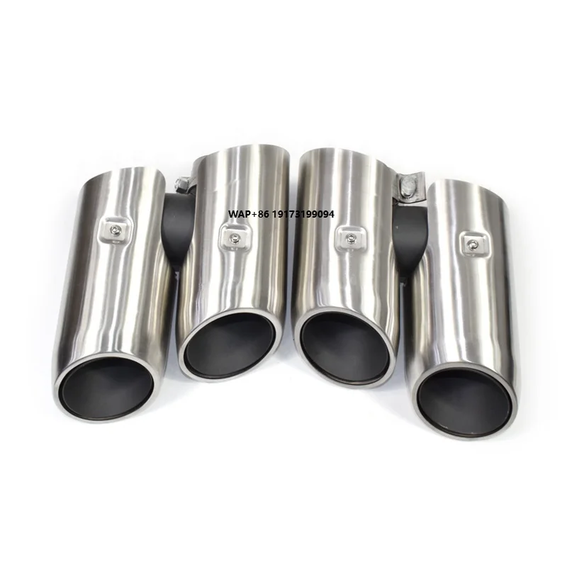 

Wholesale 1pair304 Stainless Steel Drawbench Exhaust Pipe Muffler Tips for 2019-2020 Porsche-new macan Fourout muffler tip