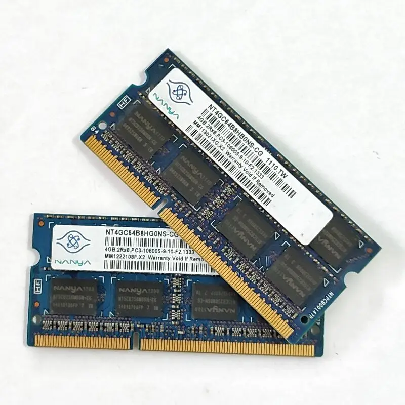 Nanya Rams DDR3 4Gb 1333Mhz Laptop Geheugen Ddr3 4Gb 2RX8 PC3-10600S 204pin Sodimm Notebook 1.5V